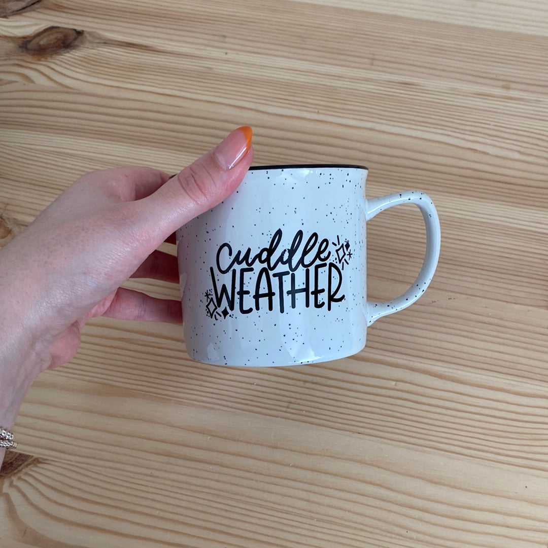 Cuddle Weather Large Camper Ceramic Speckled Mug