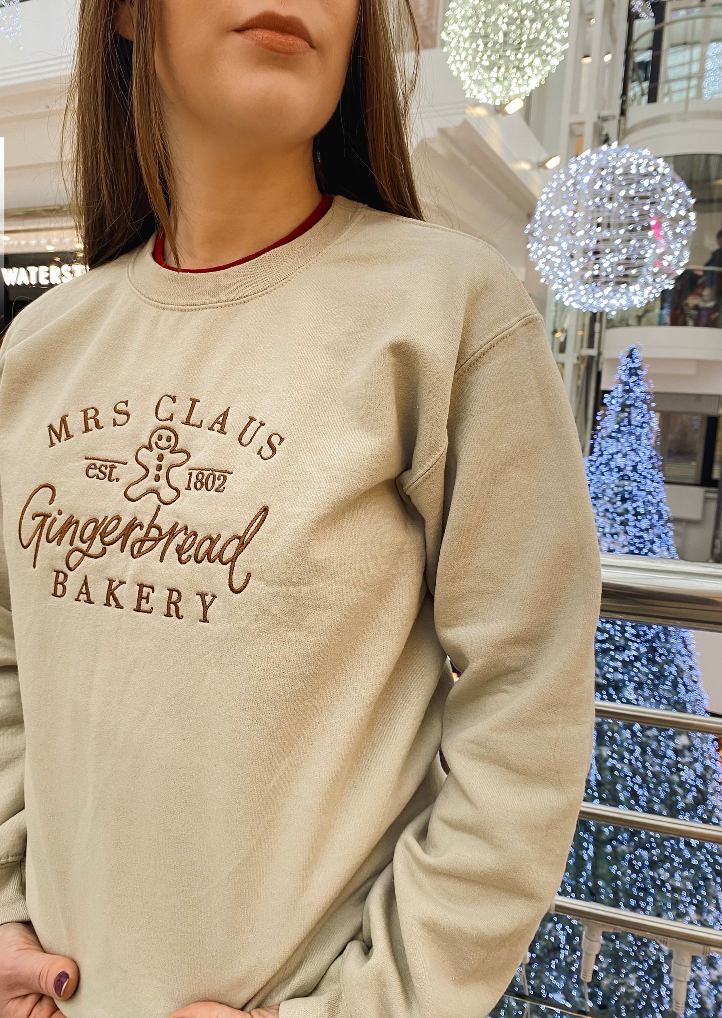 Mrs Claus Jumper, Gingerbread Jumper, Christmas Jumper, Gingerbread Man Jumper, Neutral Jumper, Sweater