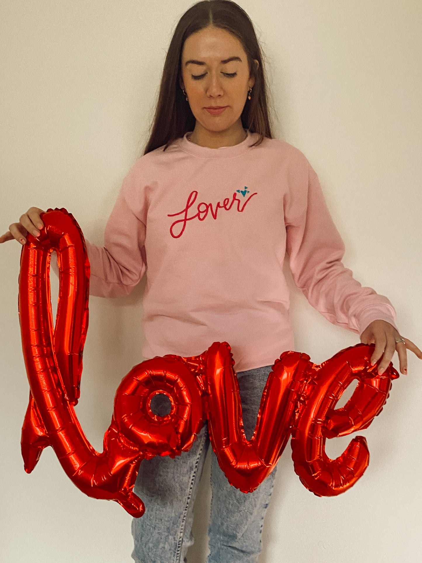 Lover Jumper, Valentines Jumper, Pink Crewneck Jumper, Swiftie Jumper