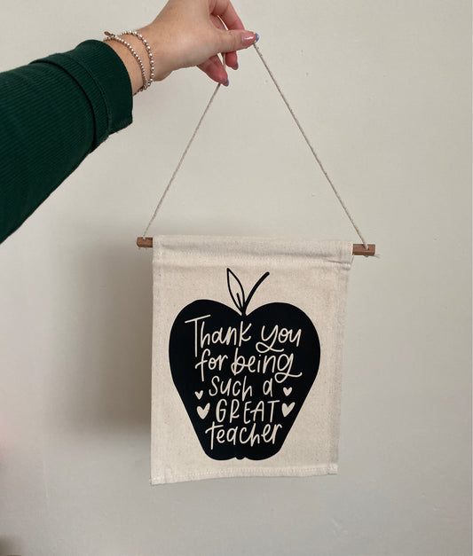 Thank You For Being Such A Great Teacher Flag Teachers Gift