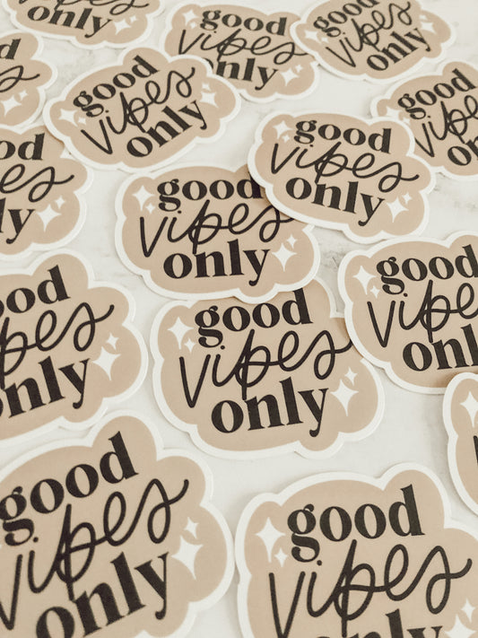 Good Vibes Only Sticker