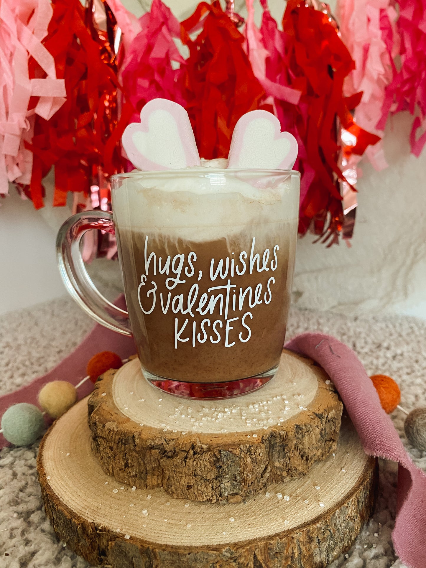 Hugs, Wishes & Valentines Kisses Mug